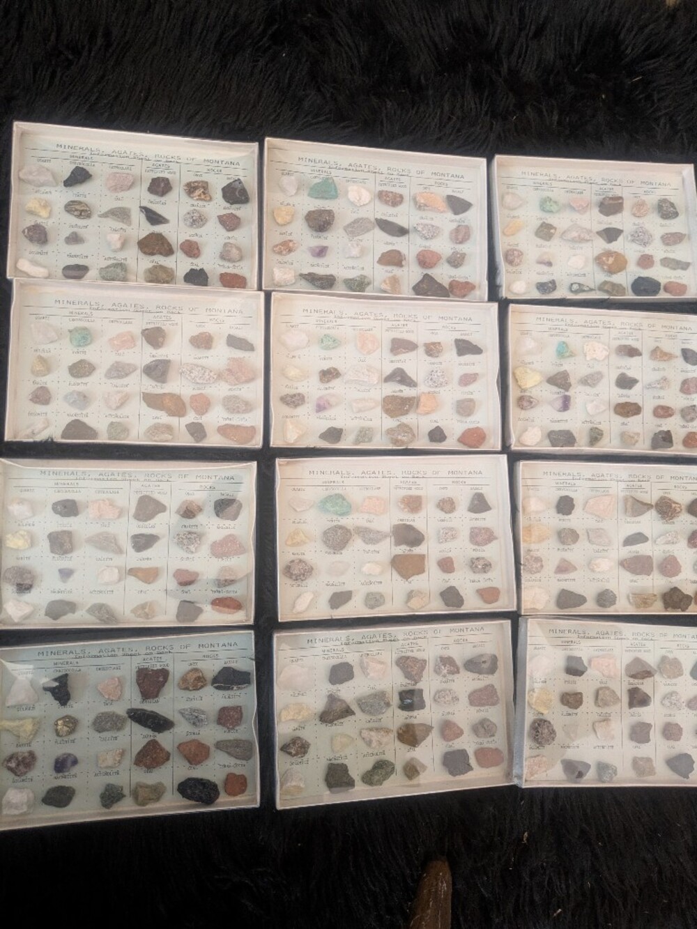 Vintage Rock Collection Minerals Agates And Rocks